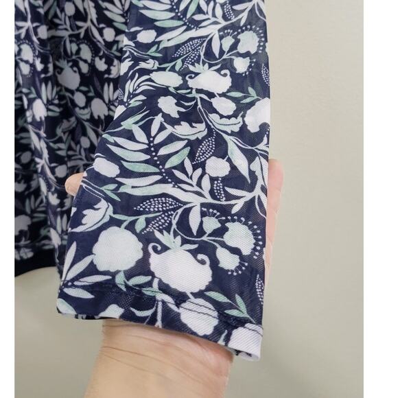 Lane Bryant Top Womens Size 18/20 Sheer Layered Shirt Casual Preppy Peasant Top - Picture 6 of 8